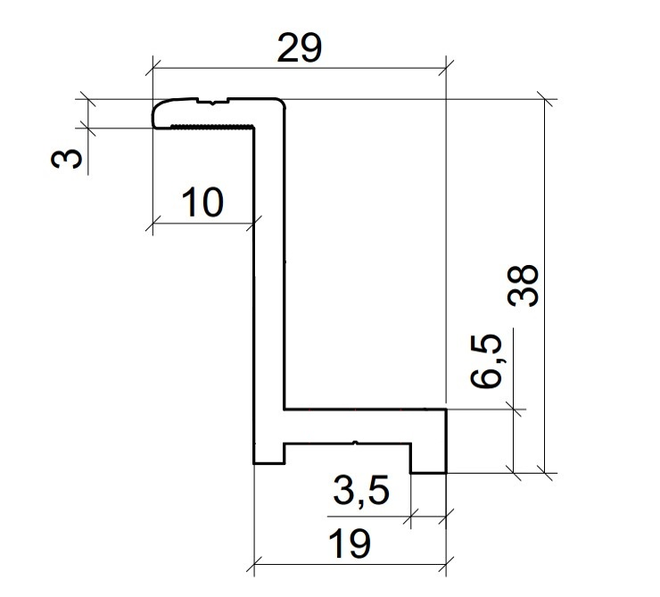 Прижим Z 38x29