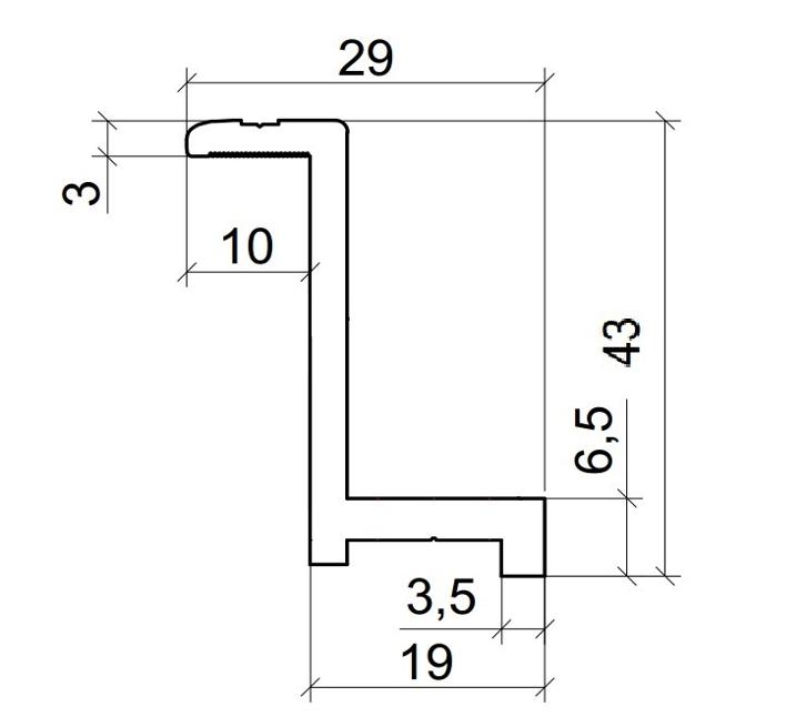 Прижим Z 43x29