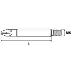 Затяжний хрестовидний накінечник для станків-полуавтоматів, PHILIPS (96PH02M5)
